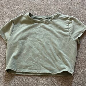 La Hearts Sage Green Short Sleeve Tee